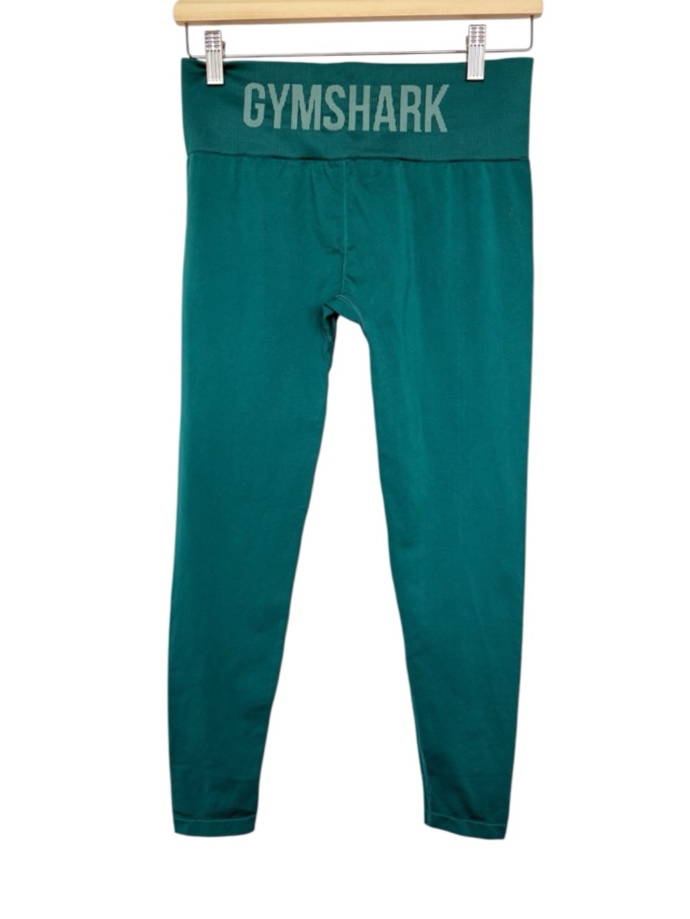 Gymshark Seamless Green Mid Waist Gym Leggings Size S-M EUC